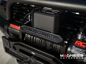 Ford Bronco Winch Mount - High Mount - OE Modular Bumper - Rough Country - PRO9500S Winch - Black Series LED Ford Bronco Winch Mount - High Mount - OE Modular Bumper - Rough Country - PRO9500S Winch - Black Series LED